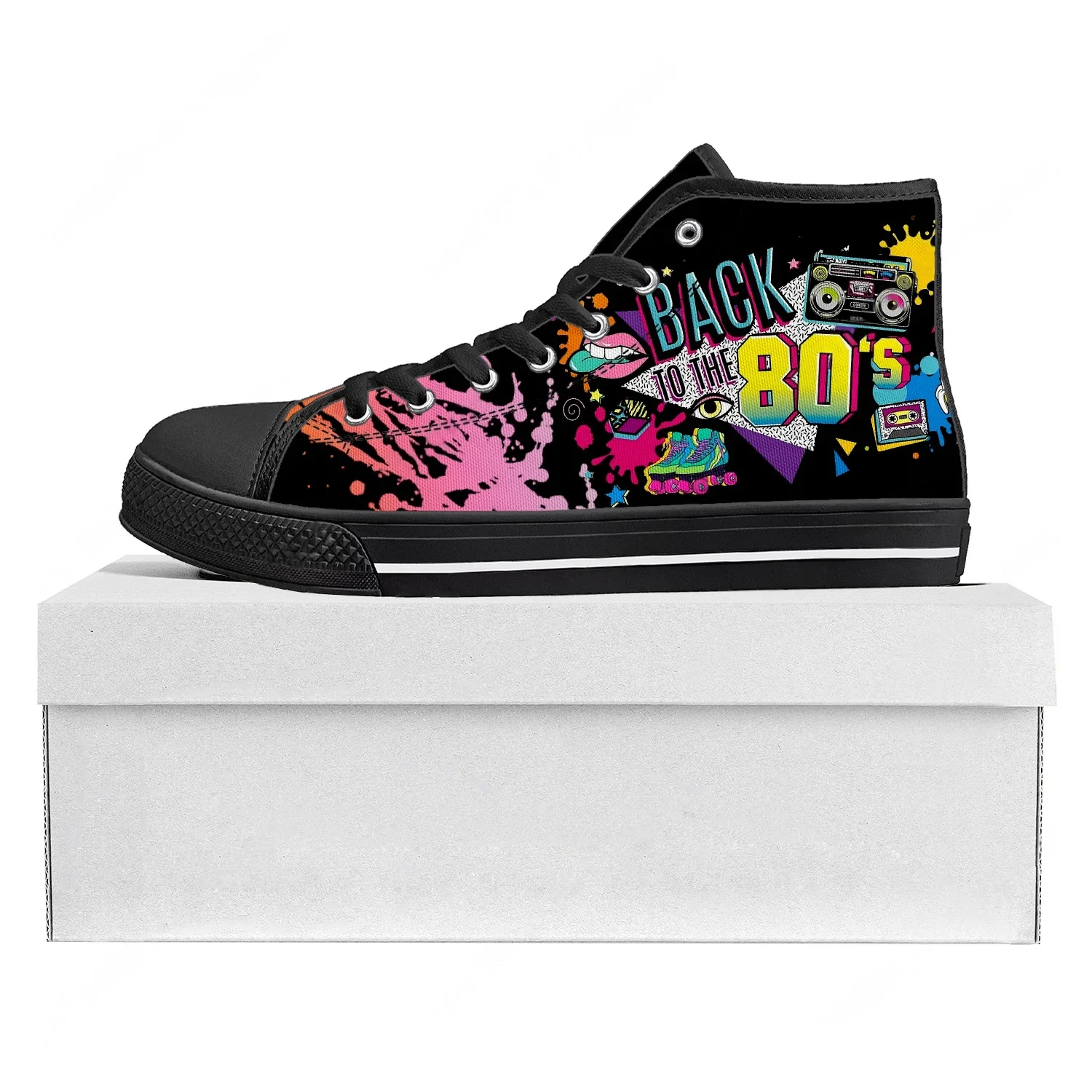 Women'S Shoes In The 90S - Tênis de cano alto com ícones