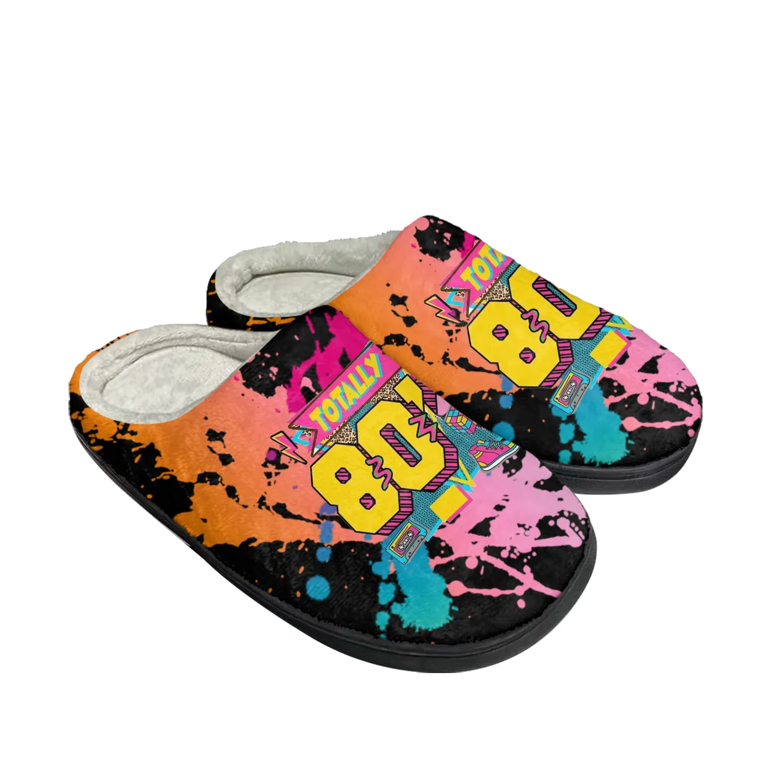 Women'S Shoes In The 90S - Chinelos de Algodão Divertidos com Ícones