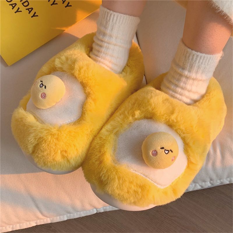 Women Shoes Winter - Novas Pantufas de Pelúcia em Formato