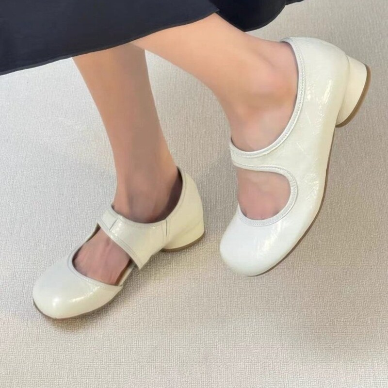 Women Shoes Luxury Brand - Sapatos Femininos de Salto Grosso Estilo