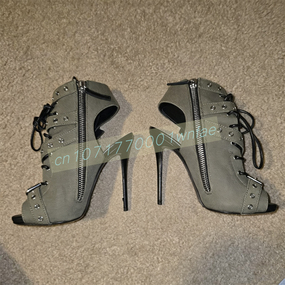 Sandálias femininas de salto a - Strappy Heeled Sandals avaliação e preço
