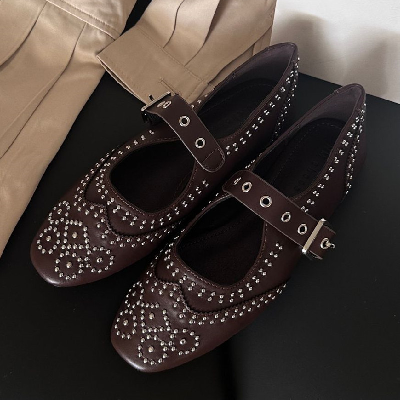 Retro rebite fivela design apa - Women Shoes Brands avaliação e preço