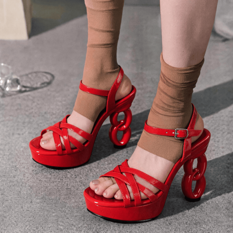 Sandálias Femininas de Platafo - Strappy Heeled Sandals avaliação e preço