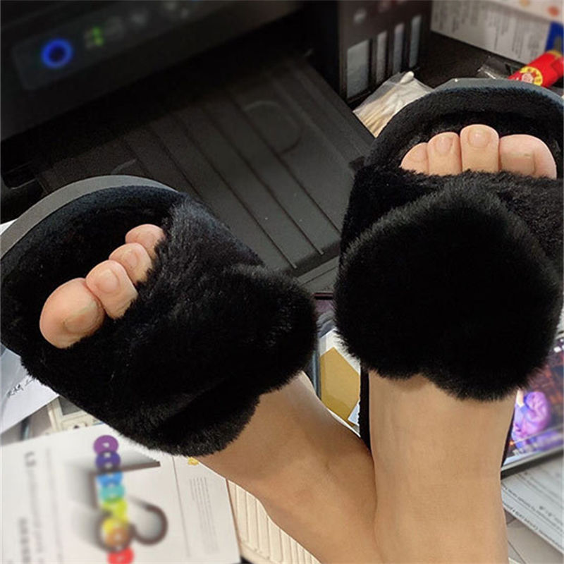 Chinelos femininos de pelúcia  - Women Shoes Winter avaliação e preço