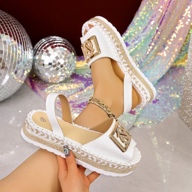 Sandálias Plataforma Femininas - Espadrille Wedge Shoes avaliação e preço