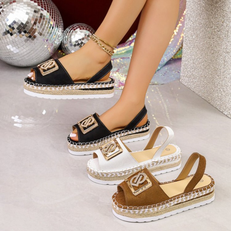 Sandálias Plataforma Femininas - Espadrille Wedge Shoes avaliação e preço
