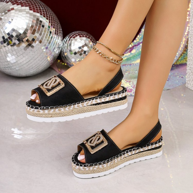Sandálias Plataforma Femininas - Espadrille Wedge Shoes avaliação e preço