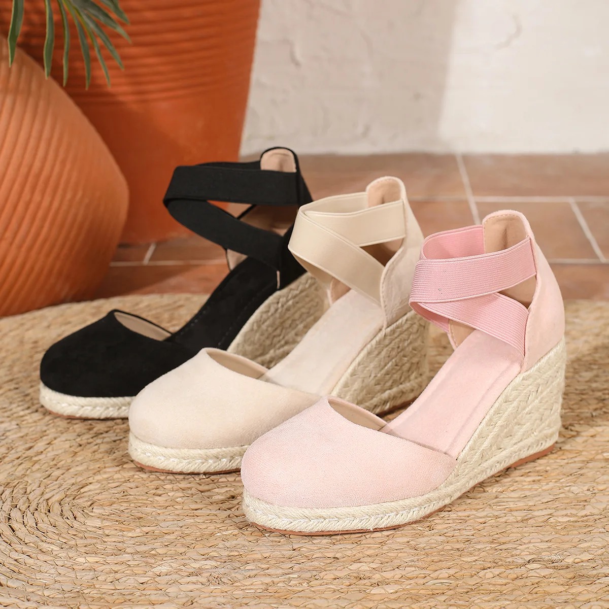 Sandálias Anabela Espadrille F - Espadrille Wedge Shoes avaliação e preço