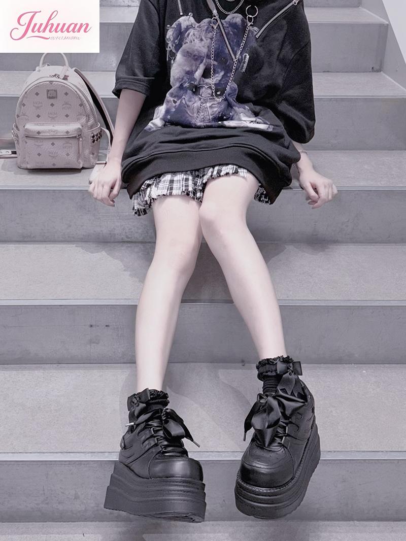 Moda original subcultura japon - Women'S Shoes Y2K avaliação e preço