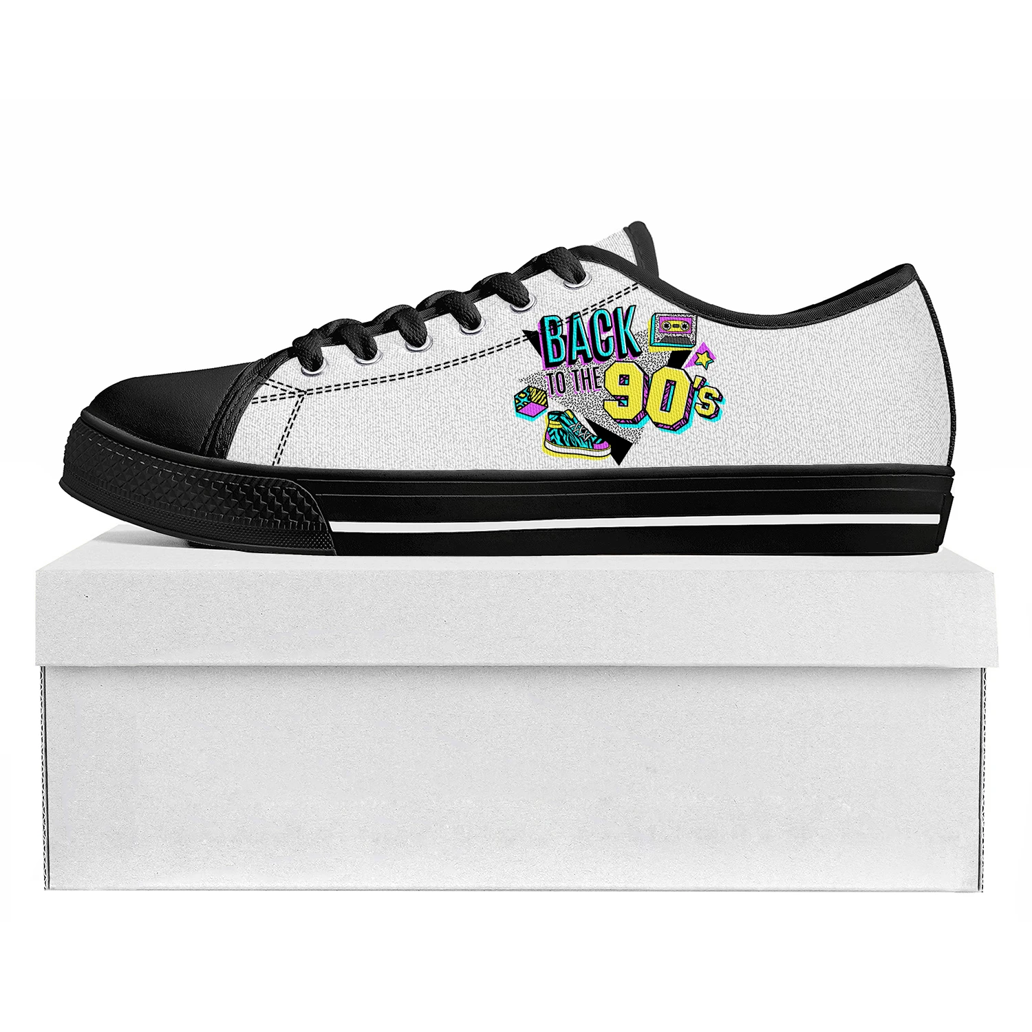 Tênis de Lona Retrô Divertido  - Women'S Shoes In The 90S avaliação e preço
