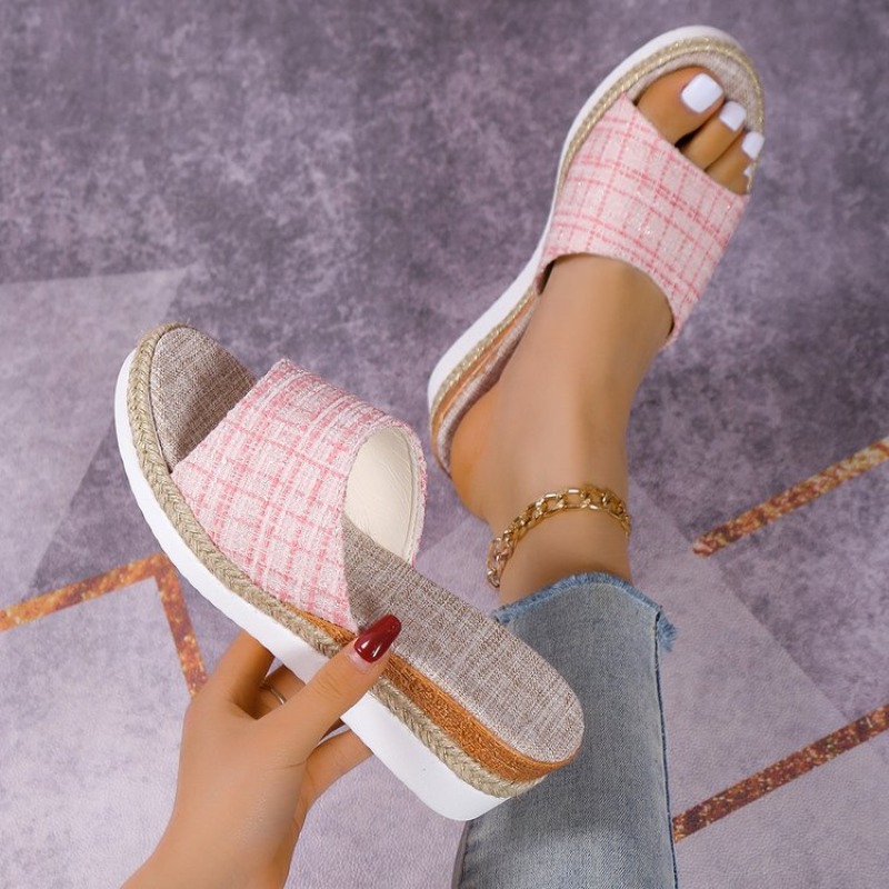Sandálias Anabela Femininas Pl - Espadrille Wedge Shoes avaliação e preço