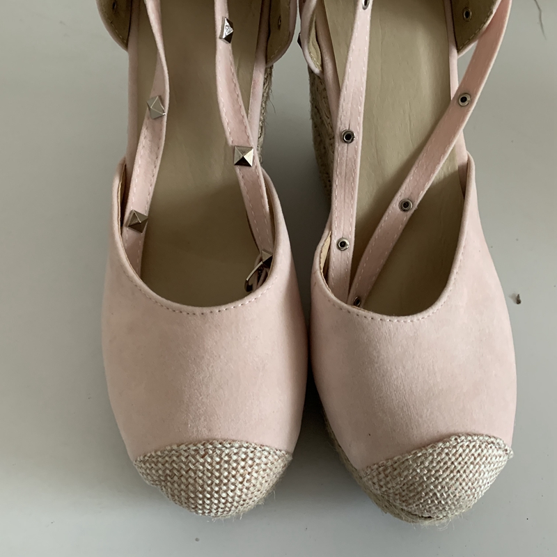 Simloveyo alpercatas femininas - Espadrille Wedge Shoes avaliação e preço