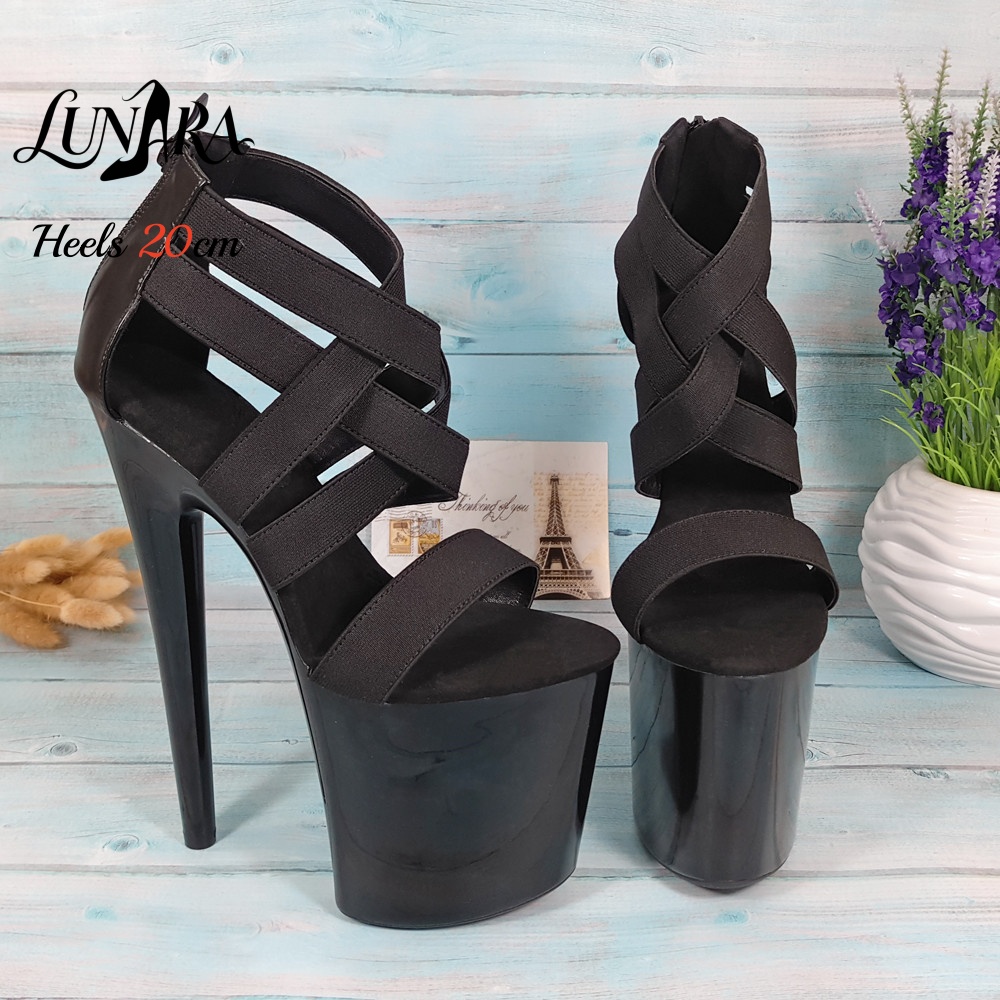 Sandálias femininas de platafo - Strappy Heeled Sandals avaliação e preço