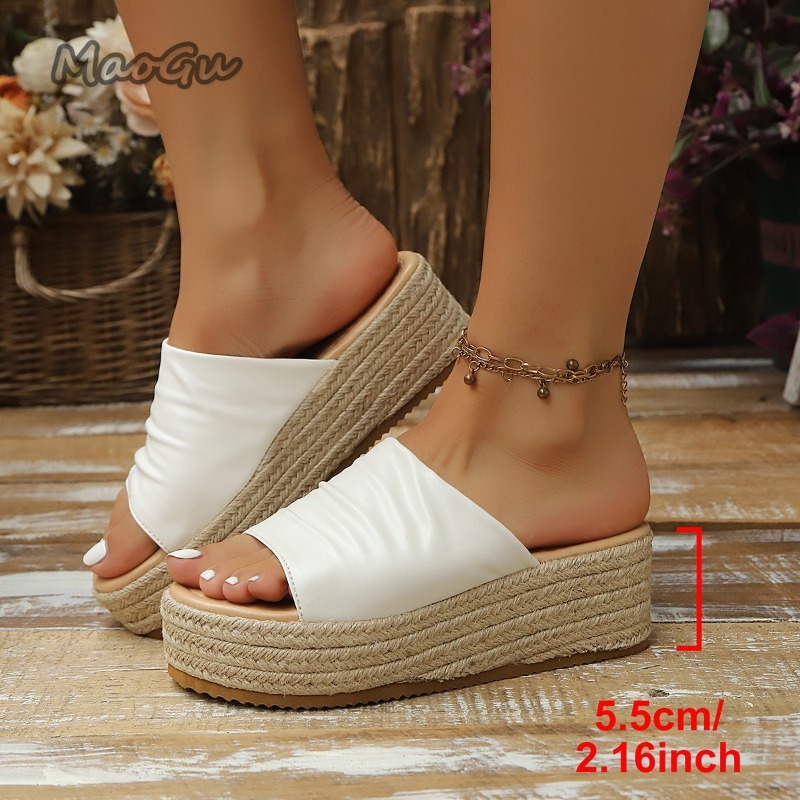 Sandálias Femininas Anabela Es - Espadrille Wedge Shoes avaliação e preço