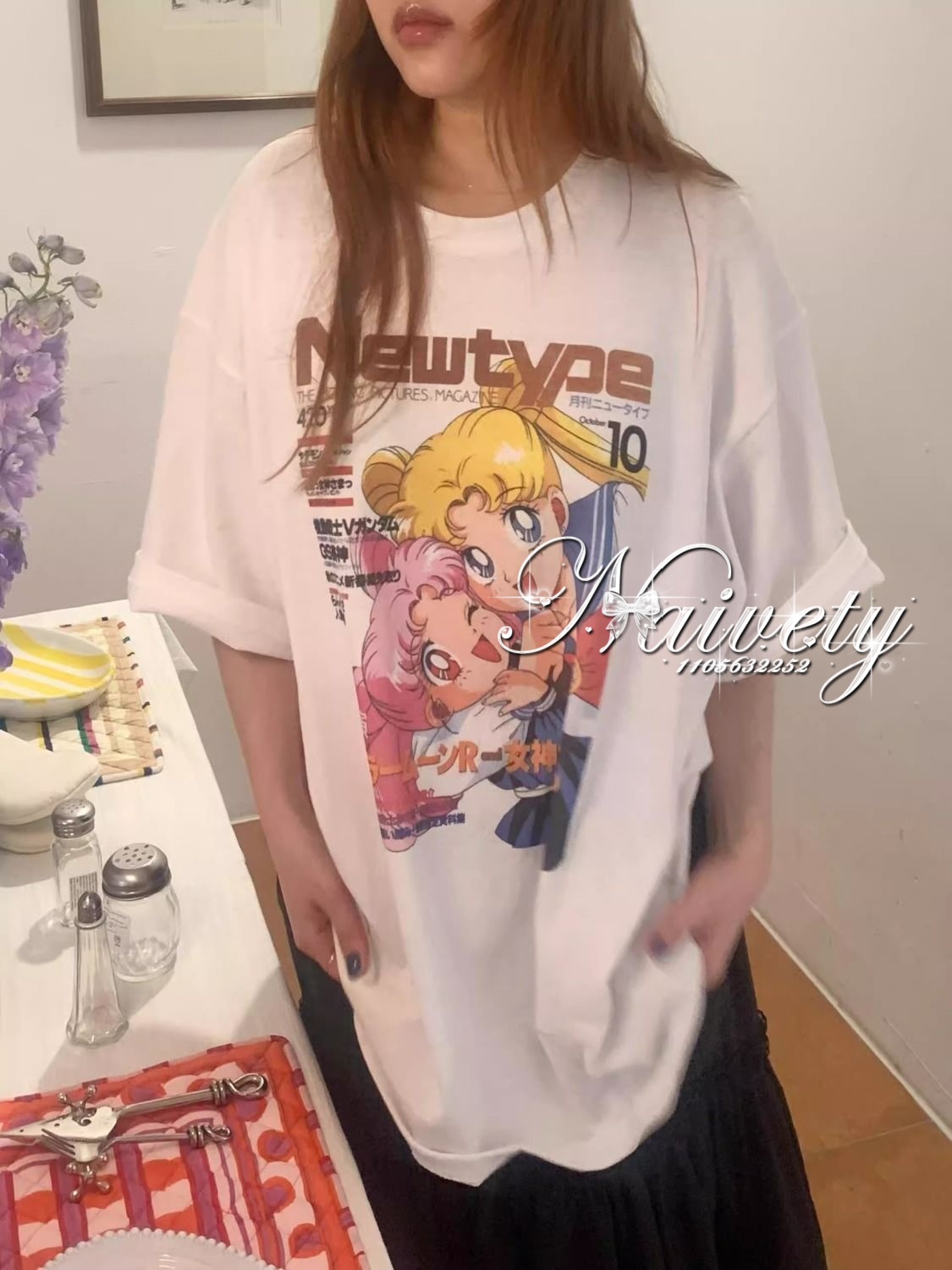 Camiseta Gráfica Retrô Sailor  - Women'S Shoes In The 90S avaliação e preço