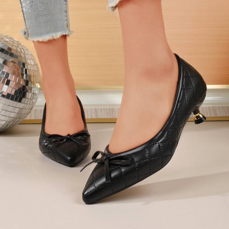 Scarpin Vintage Bico Fino Laço - Women'S Shoes Plus Size avaliação e preço