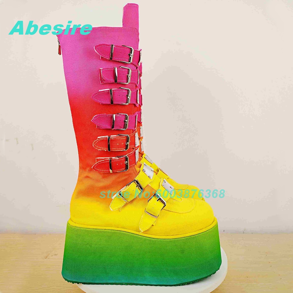 Botas de cano alto com várias  - Women'S Shoes Y2K avaliação e preço