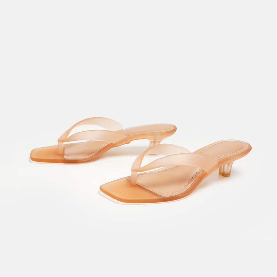 Sandálias Femininas Coreanas d - Square Toe Mule avaliação e preço