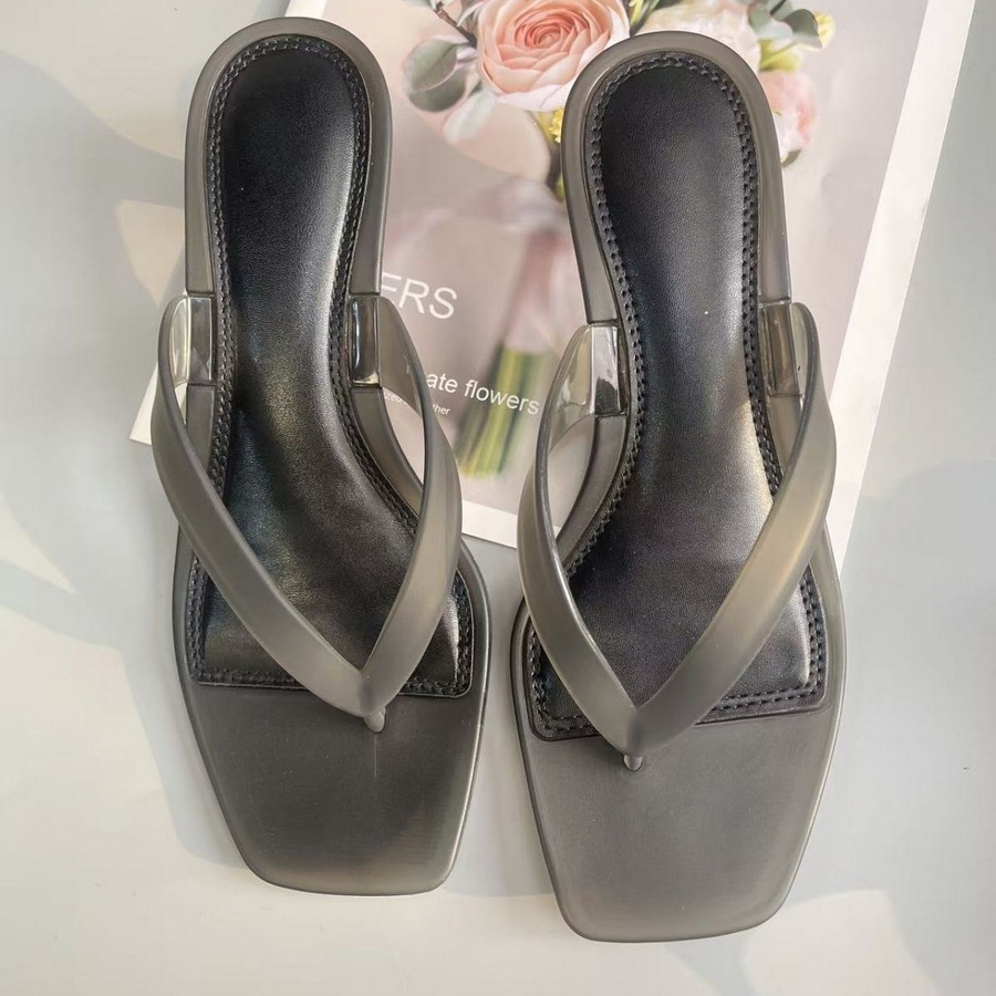 Sandálias Femininas Coreanas d - Square Toe Mule avaliação e preço