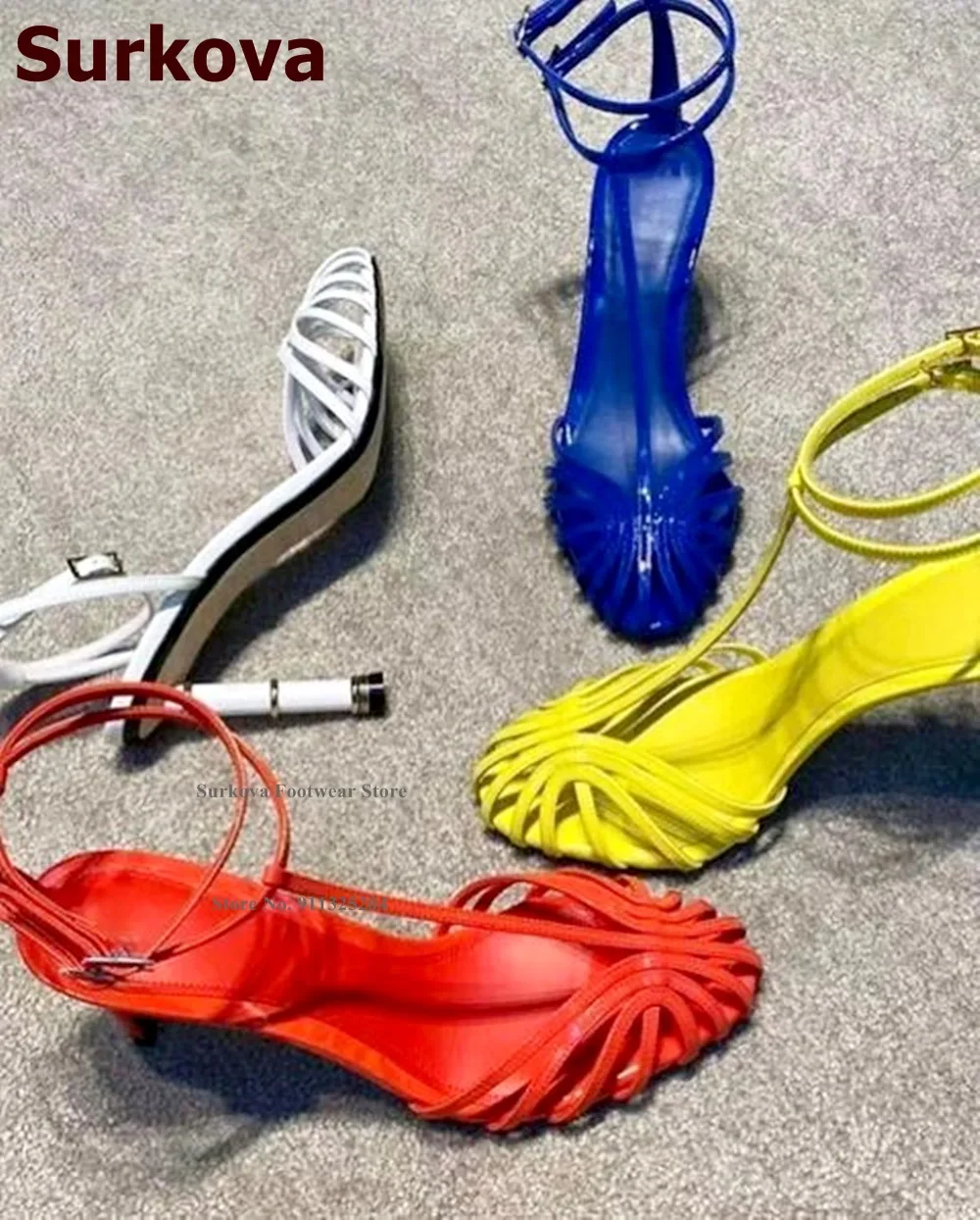 Surkova sandálias de salto alt - Strappy Heeled Sandals avaliação e preço