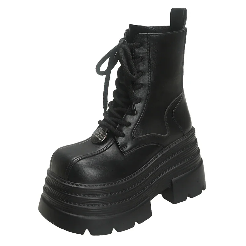Botas femininas de couro gótic - Women Shoes Luxury Brand avaliação e preço