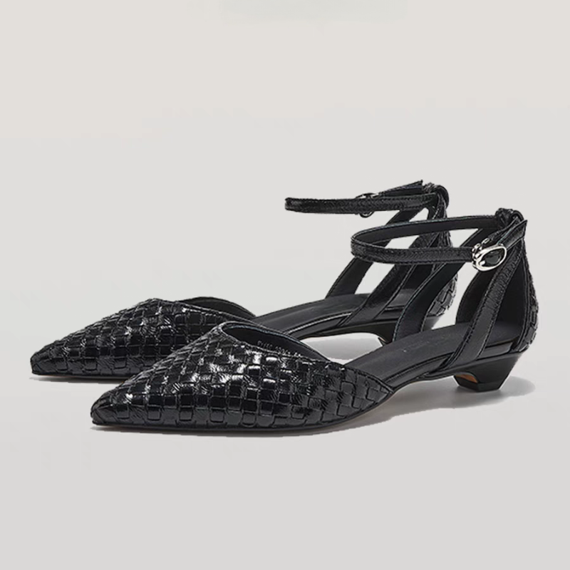 Dedo do pé apontado salto baix - Women Shoes Brands avaliação e preço